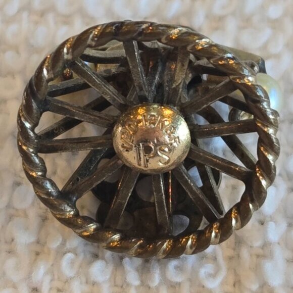 Antique Rotary Telephone Pearl Pendant/Charm - Picture 3 of 4